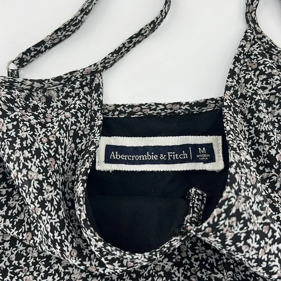 Abercrombie & Fitch Charcoal Floral Midi Dress - Picture 5 of 10